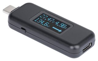 STARTECH USBC-PWRTESTER Power Analyser, USB-C Power Tester, Bi-Directional Digital Voltage/Current Multimeter, 240W