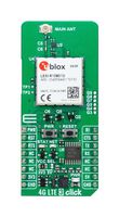 MIKROELEKTRONIKA MIKROE-6380 Add-On Board, 4G LTE 3 Click, MikroE mikroBUS Compatible Development Boards