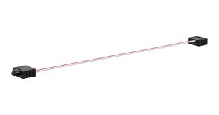 HARWIN M55-4000242-0300A Ribbon Cable, 26AWG, IDC Receptacle to IDC Receptacle, 2 Ways, 11.8 ", 300 mm, 1.27 mm
