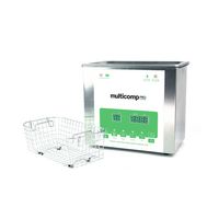 MULTICOMP PRO MP-USC-3L Ultrasonic Cleaner Tank, 3l Capacity, 240VAC, 100W, UK & EU Plug, 265mm L x 170mm W x 240mm H
