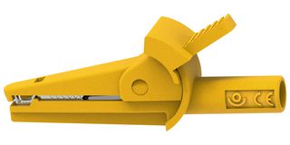 MULTICOMP PRO MP-MIC-2MM-Y Alligator Clip, Yellow, 600V Voltage, 10A Current, 9mm Jaw Opening
