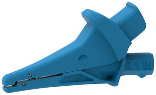 MULTICOMP PRO MP-AC-1500V-B Safety Alligator Clip, Blue, 1.5kV Voltage, 20A Current, 25mm Jaw Opening