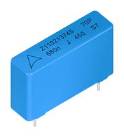 TDK B32701P4155K000 Power Film Capacitor, Metallized PP, Radial Box - 2 Pin, 1.5 µF, ± 10%