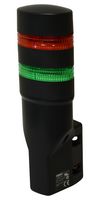 IDEC LD6A-2WQB-RG LED Tower, 2 Tier, Wall Mount, Green/Red, Wire Leaded, Steady, IP65, 24V, -25 to 55°C, LD6A Series