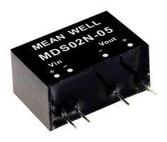 MEAN WELL MDS01M-03N Isolated Through Hole DC/DC Converter, ITE, Industrial & Medical, SIP, 1 W, 1 Output, 3.3 V
