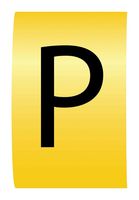 MULTICOMP PRO MP015651 Wire Marker, K-Type, Carrier, P, Black, Yellow, 6mm, 7 mm
