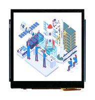MIDAS DISPLAYS MDT0340AC-USBC TFT LCD, 3.4 ", 480 x 480 Pixels, Square, RGB, 5V