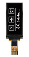 MIDAS DISPLAYS MDOG064128D1Y-WM Graphic OLED, 64 x 128 Pixels, White, 3.3V, I2C, SPI, 17.1mm x 35.8mm, -40 °C