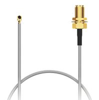 GCT CAB468RF-0050-A-1 RF / Coaxial Cable Assembly, 6GHz Frequency, 2 ", 50 mm, 1.13mm, IPEX MHFI Right Angled Plug