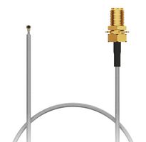GCT CAB556RF-0200-A-1 RF / Coaxial Cable Assembly, 6GHz Frequency, 7.9 ", 200 mm, 1.13mm, IPEX MH4L Right Angled Plug