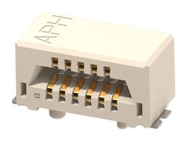 AMPHENOL COMMUNICATIONS SOLUTIONS 10180999-211111LF Mezzanine Connector, Receptacle, 1 mm, 1 Rows, 11 Contacts, Surface Mount Right Angle