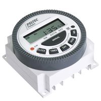 PELTEC 619-4 Digital Timer, Daily/Weekly, On-Delay, Off-Delay, 1 Changeover Relay, 15 Ranges, 16 A, 12 V, Screw