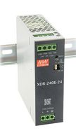 MEAN WELL XDR-240E-24 AC/DC DIN Rail Power Supply (PSU), ITE, Industrial & Laboratory Equipment, 1 Output, 240 W, 24 V