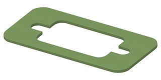 TE CONNECTIVITY 95-24020-1 Gasket, EMI, D-Sub Connector, Fluorosilicone Nickel Aluminium, 72.1mm x 20.3mm x 1.6mm, Pack of 1
