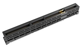 AMPHENOL COMMUNICATIONS SOLUTIONS HE2G15610V10011 Card Edge Connector, Dual Side, 158 Contacts, Surface Mount, Straight