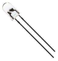 DIALIGHT 521-5500F Phototransistor, Water Clear Lens, 950 nm, 50 °, 2 Pins, T-1 3/4 (5mm), 521 Series
