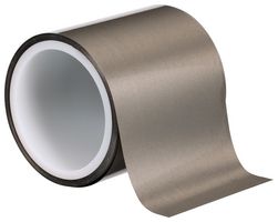 3M 5113SFT Conductive Tape, Single-Sided, Polyolefin Adhesive, 25mm Width, 10m Length, 2 mil Thickness