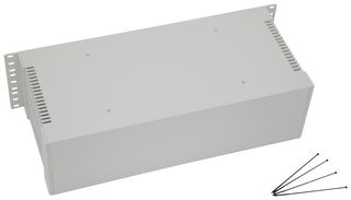 MULTICOMP PRO MP015915 19" Case, Light Grey, ABS, Rack Mount, 129 mm, 480 mm, 203 mm