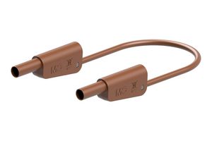 STAUBLI 66.2013-10027 Banana Test Lead, 4mm Stackable Banana Plug, Shrouded, 4mm Stackable Banana Plug, Shrouded