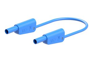 STAUBLI 66.2014-05023 Banana Test Lead, 4mm Stackable Banana Plug, Shrouded, 4mm Stackable Banana Plug, Shrouded