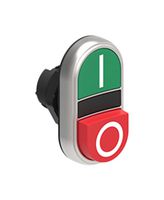 LOVATO LPCB7223 ACTUATOR, DOUBLE TOUCH PB SW, GREEN/RED