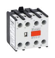 LOVATO ELECTRIC BFX1031 Auxiliary Contact, Lovato BF00/BF09/BF150 Series Contactors, 3NO-1NC, Front Mount, Screw