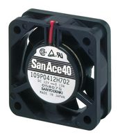 SANYO DENKI 109P0405H701 DC Axial Fan, 5 V, Square, 40 mm, 15 mm, Ball Bearing, 6.4 CFM
