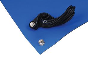 MULTICOMP PRO 082-0206MP ESD Bench Mat, 2 10mm Snap Studs, Blue, Synthetic Rubber, 914.4mm