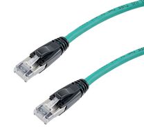 L-COM TRD626ASP-GRN-3F Ethernet Cable, 10 Gigabit, 26AWG, Cat6a, RJ45 Plug to RJ45 Plug