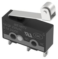 WURTH ELEKTRONIK 463093393403 Microswitch, Roller Lever, SPDT, Solder Lug, 100 mA, 24 V