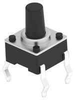 TE CONNECTIVITY - ALCOSWITCH STS80JS6BTH Tactile Switch, SPST-NO, STS Series, Top Actuated, Through Hole, Round Button, 160 gf
