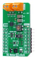 MIKROELEKTRONIKA MIKROE-6595 Add-On Board, DC Motor 30 Click, MikroE mikroBUS Compatible Development Boards