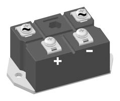 LITTELFUSE VBO72-16NO7 Bridge Rectifier, Single Phase, 1.6 kV, 70 A, PWS-D, 4 Pins, 1.22 V