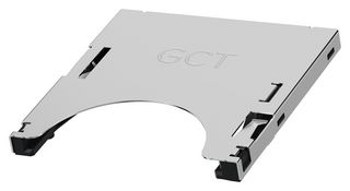 GCT MEM1052-00-283-01-A Memory Card Connector, SD, Push-Push, 9 Contacts, Copper Alloy, Gold Flash Plated Contacts