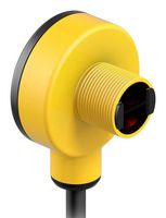 BANNER ENGINEERING T18AW3FF50 Photoelectric Sensor, 50mm, 880nm Infrared LED, Fixed Field, Digital-SPST Relay, Cable, IP67/IP69K
