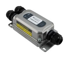 L-COM POESOD1GBT-LC PoE Injector, 1 Port, 12 V, 60 W, IP67, Gigabit, 802.3bt 802.3at+, End Span/Mid Span
