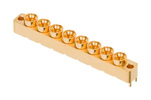 AMPHENOL SV MICROWAVE 9311-00069 RF / Coaxial Connector, 8 Port, SMPM Coaxial, Straight Plug, Surface Mount Vertical, 50 ohm
