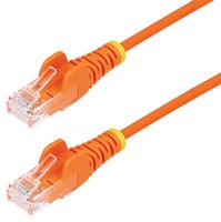 STARTECH N6PAT150CMORS Ethernet Cable, 1.5m Orange Slim CAT6 Ethernet Cable, Snagless RJ45 28AWG Pure Bare Copper, LSZH