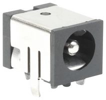 SAME SKY PJ-063BH DC Power Connector, Jack, 8 A, 2.5 mm, PCB Mount, Through Hole Right Angle