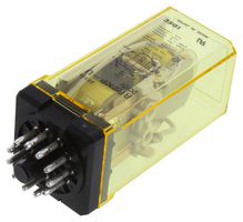 IDEC RR2KP-UDC12V Power Relay, DPDT, 12 VDC, 10 A, RR2KP Series, Socket, Latching Dual Coil