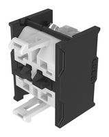 EAO 704.901.4-1 Contact Block, DPST-NC, Screw, 2 Pole, 10 A, 500 V, EAO 04 Series Selector Switches