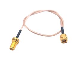 MUELLER ELECTRIC BU-4150035012 RF / Coaxial Cable Assembly, 12 ", 304.8 mm, RG316-DS, SMA Plug, SMA Jack, 50 ohm