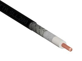 SIRETTA SLL200 COAX CABLE 150M REEL IN A BOX Coaxial Cable, Low Loss Cable, RG58, Bare Copper, 4.95 mm, 50 ohm, Black
