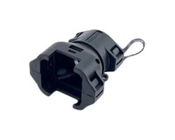 AMPHENOL INDUSTRIAL USCM0CS-111 Connector Backshell, Black, Backshell, Amphenol USCM Series 6/8/10/12 Way Connectors, 180°