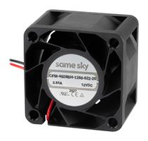 SAME SKY CFM-4028BH-1250-622-20 DC Axial Fan, 12 V, Square, 40 mm, 28 mm, Ball Bearing, 29 CFM