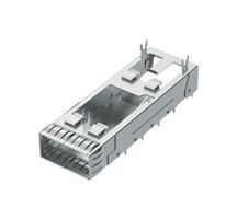 SAMTEC QSFPC-1-1-S-F Cage, QSFP, 1 x 1 (Single), Without Light Pipe, Right Angle Through Hole, Press-Fit