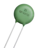 YAGEO 561KH10-AT TVS Varistor, 350 V, 460 V, 10D Series, 925 V, Disc 10mm, Metal Oxide Varistor (MOV)
