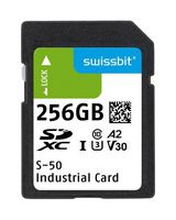 SWISSBIT SFSD256GL1AM1TB-I-VG-221-STD Flash Memory Card, 3D TLC, SDXC Card, 256 GB