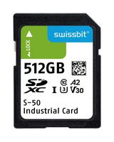 SWISSBIT SFSD512GL1AM1TB-E-XG-221-STD Flash Memory Card, 3D TLC, SDXC Card, 512 GB