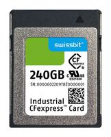 SWISSBIT SG2000CE240GI-1TB2-1DB-STD Flash Memory Card, v2.0, Type B, 3D TLC, CFexpress Card, 240 GB